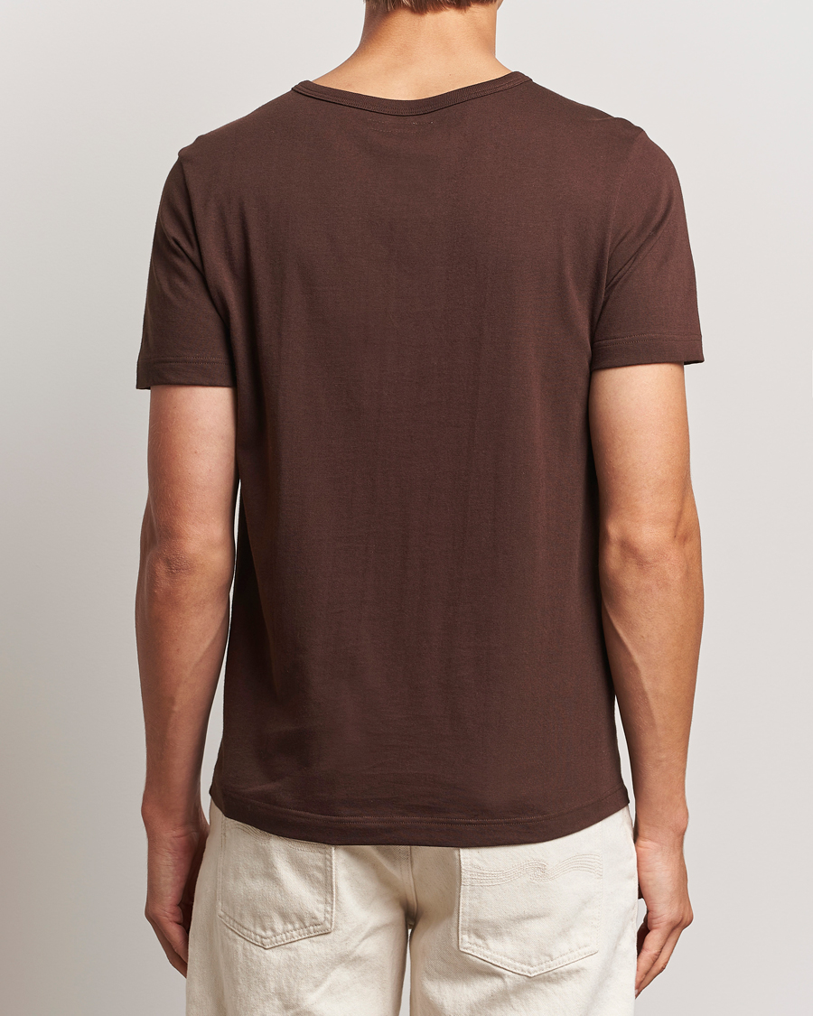 Herre | T-Shirts | Merz b. Schwanen | 1950s Classic Loopwheeled T-Shirt Coffee