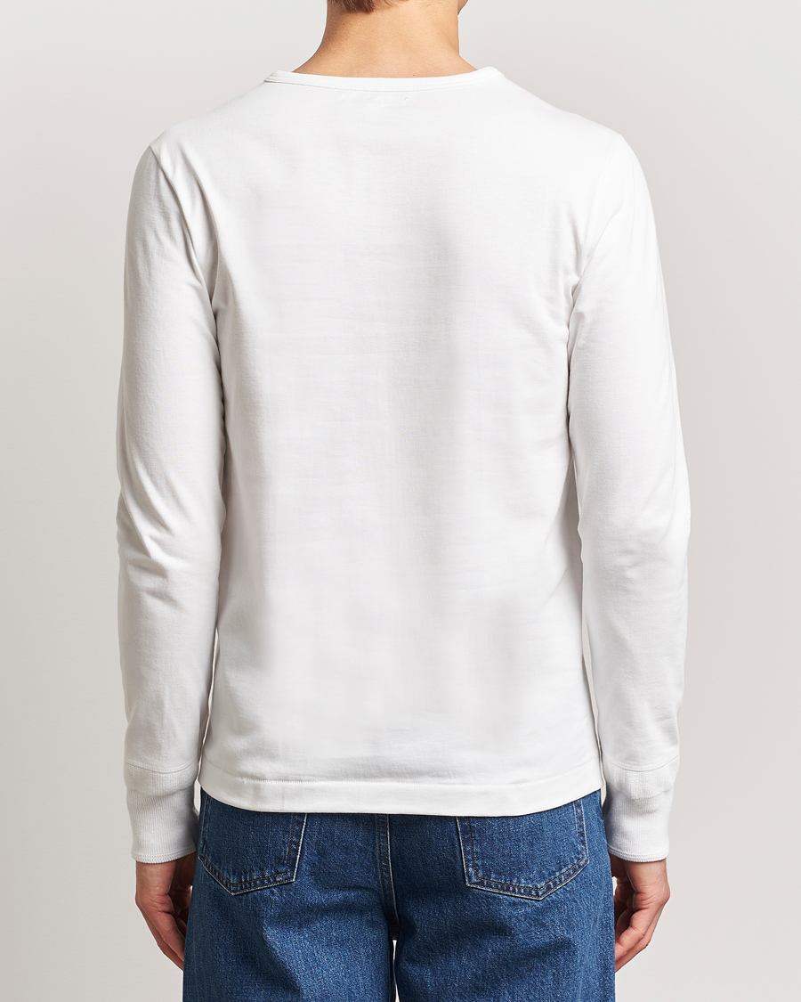 Herre | Gensere | Merz b. Schwanen | Classic Organic Cotton Henley Sweater White