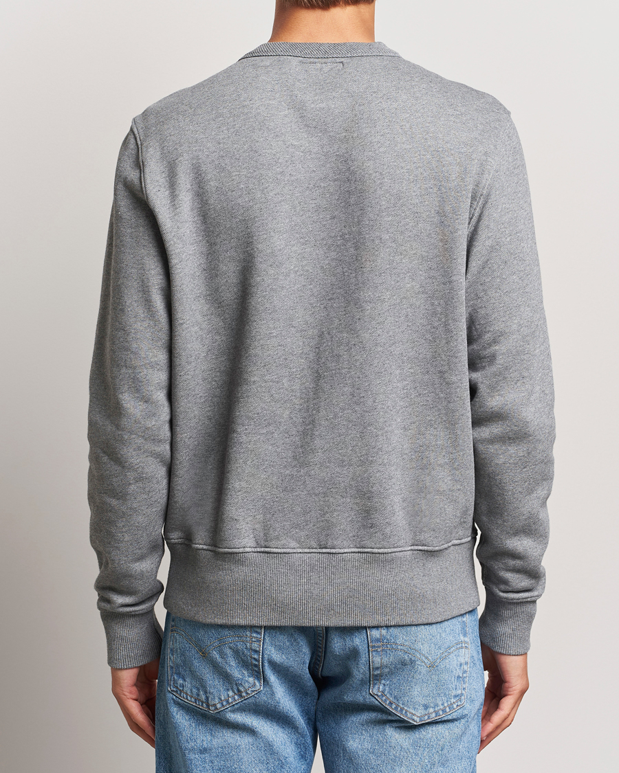 Herre | Gensere | Merz b. Schwanen | Relaxed Fit Vintage Cotton Sweatshirt Grey Melange