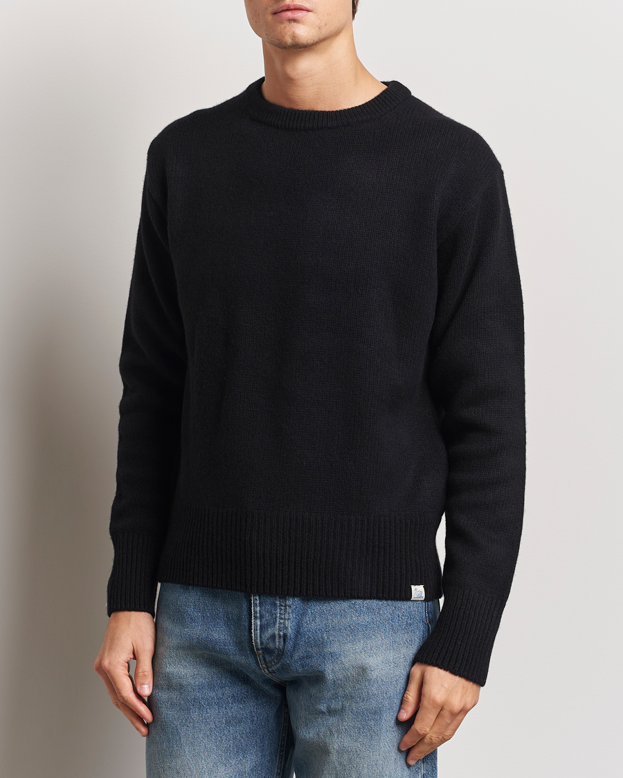 Herre | Gensere | Merz b. Schwanen | Merino/Cashmere Pullover Deep Black