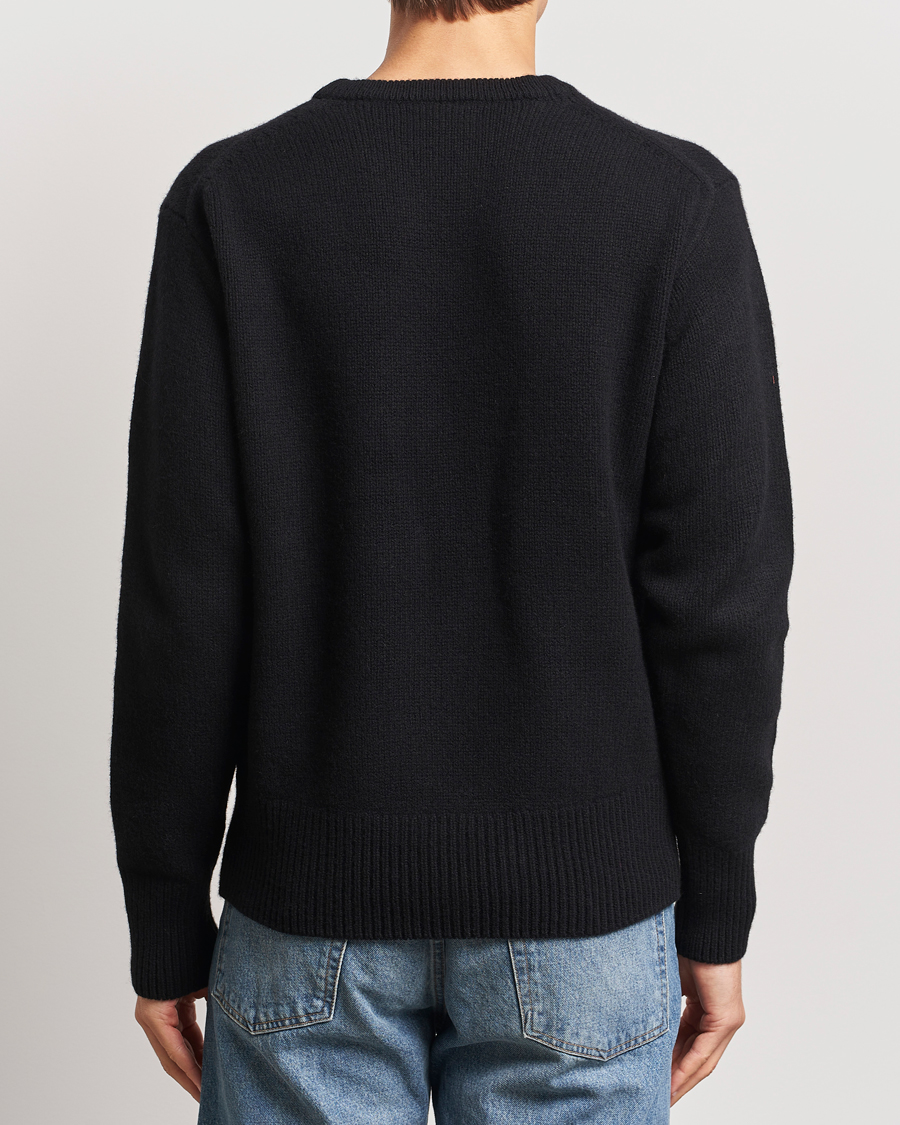 Herre | Gensere | Merz b. Schwanen | Merino/Cashmere Pullover Deep Black