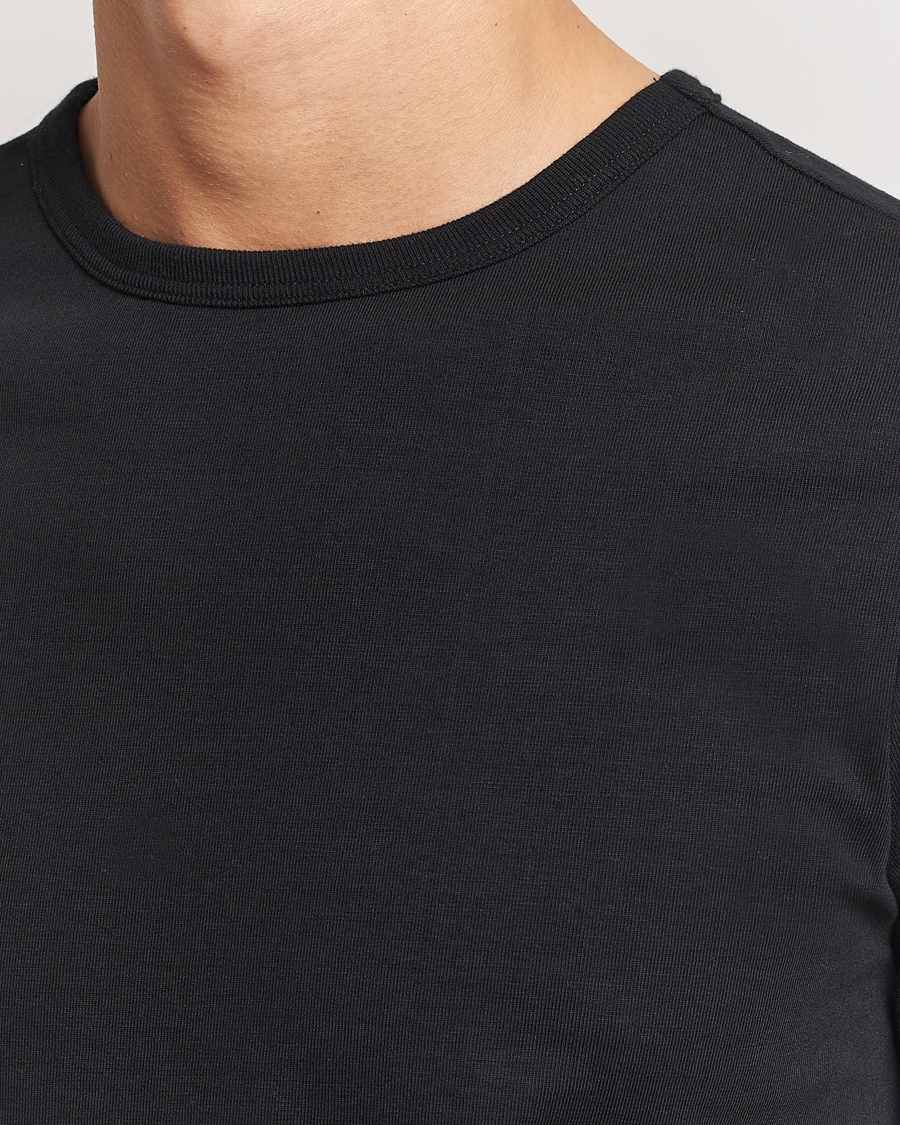 Herre | T-Shirts | Merz b. Schwanen | Classic Fit Loopwheeled T-Shirt Black