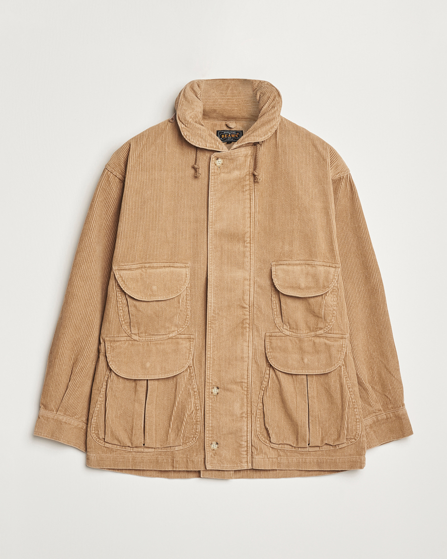 Herre | Jakker | BEAMS PLUS | Corduroy Field Coat Khaki