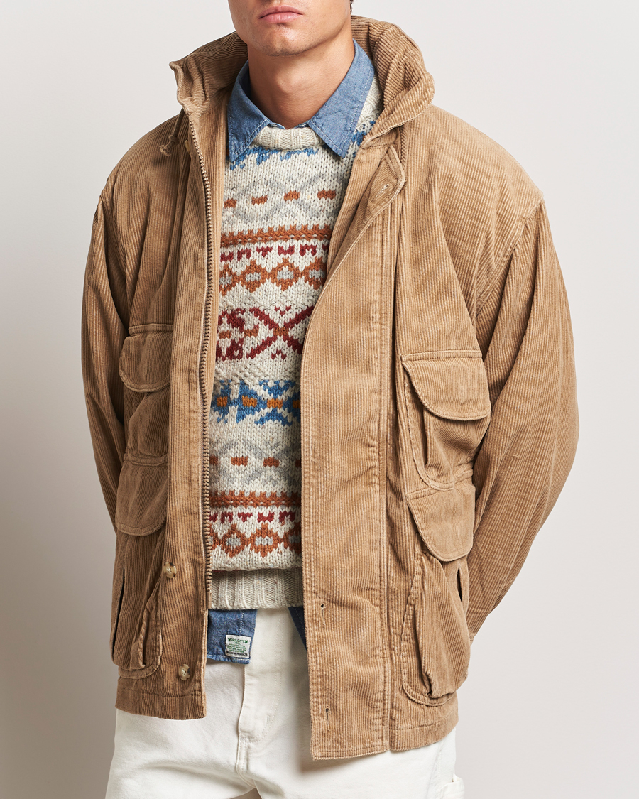 Herre | Jakker | BEAMS PLUS | Corduroy Field Coat Khaki