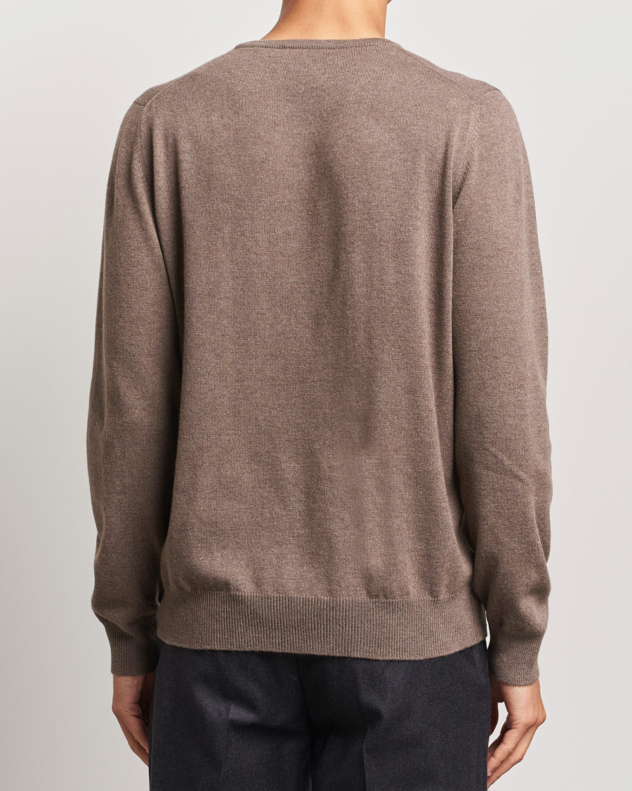 Herre | Gensere | Gran Sasso | Wool/Cashmere Crew Neck Light Brown