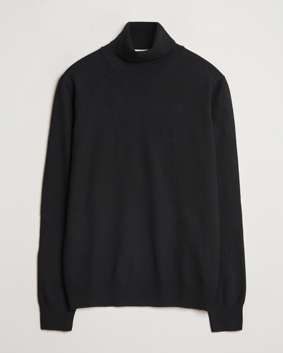 Herre | Gensere | Gran Sasso | Wool/Cashmere Rollneck Black