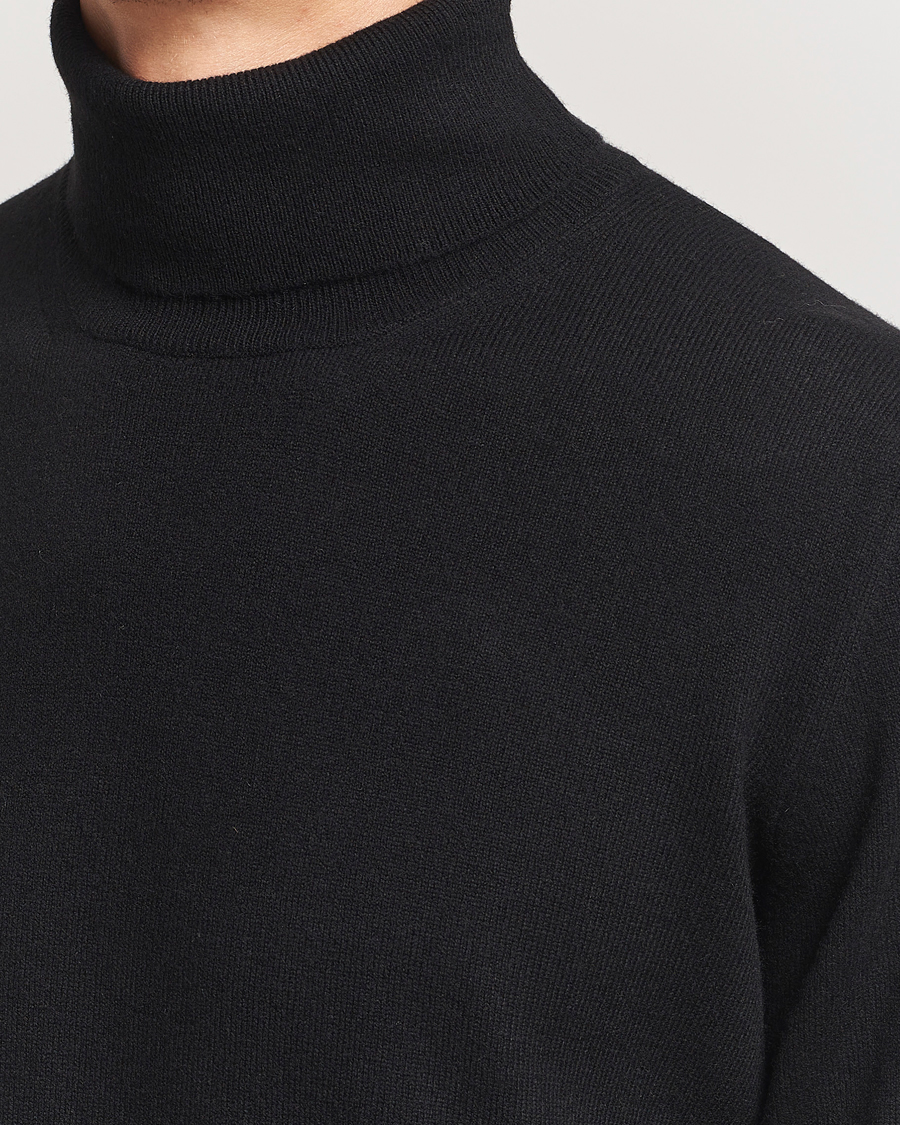 Herre | Gensere | Gran Sasso | Wool/Cashmere Rollneck Black