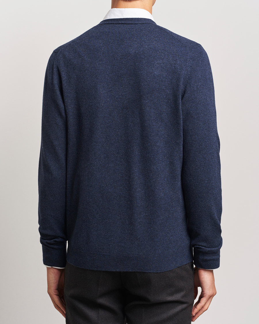 Herre | Gensere | Gran Sasso | Wool/Cashmere Cardigan Navy Melange