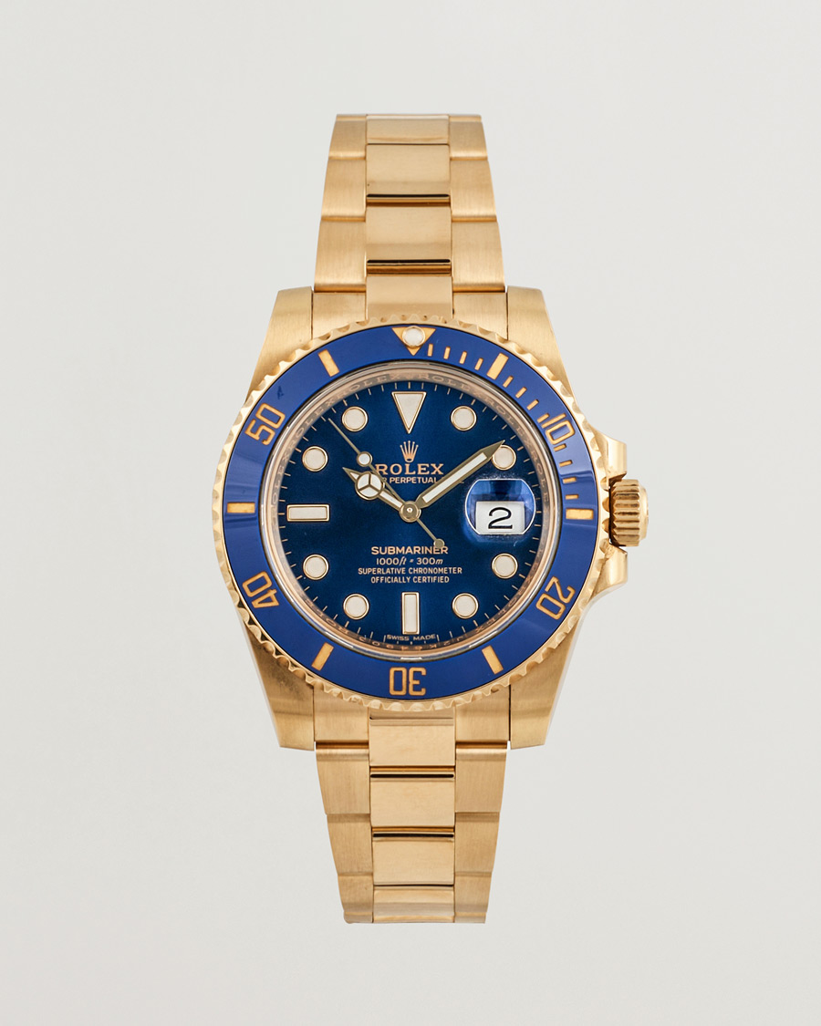 Herre | Pre-Owned & Vintage Watches | Rolex Pre-Owned | Submariner Date 18K 116618LB Gold