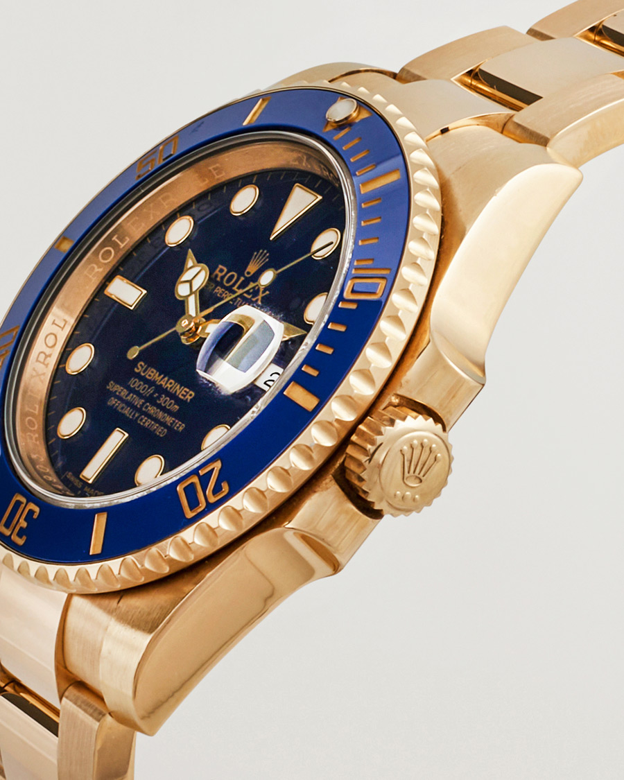 Herre | Pre-Owned & Vintage Watches | Rolex Pre-Owned | Submariner Date 18K 116618LB Gold