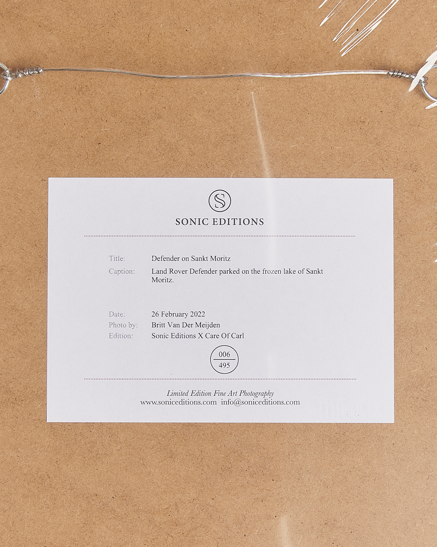 Herre | Bilder | Sonic Editions | Framed Defender on Sankt Moritz