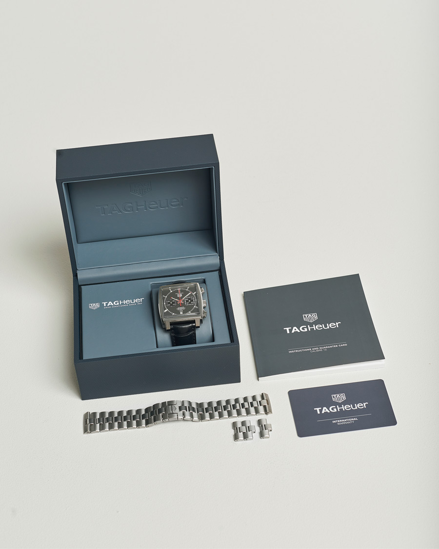 Herre | Tag Heuer Pre-Owned Monaco Final Edition Silver | Tag Heuer Pre-Owned | Monaco Final Edition Silver