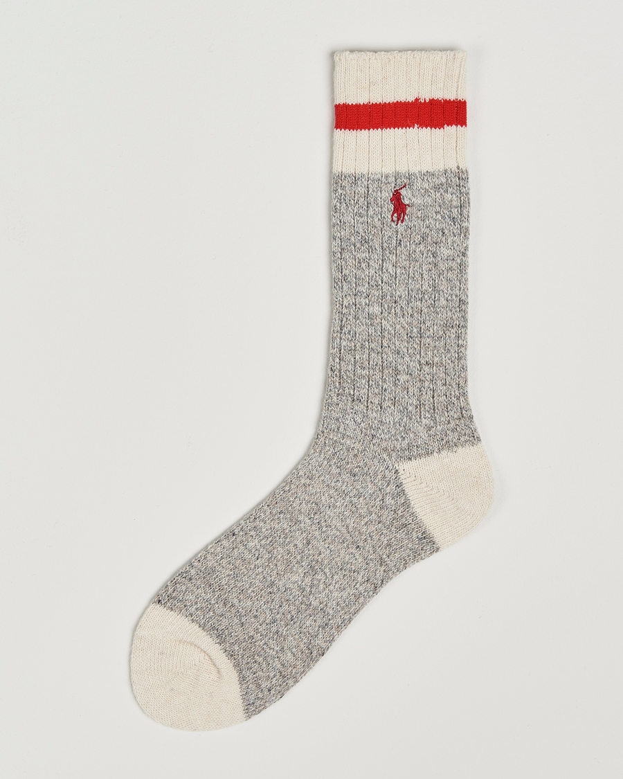 Herre | Undertøy | Polo Ralph Lauren | Wool Rag Boot Sock Grey Heather