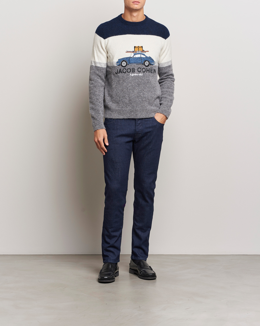 Herre | Jeans | Jacob Cohën | Nick 622 Slim Fit Stretch Jeans Dark Tonal Wash