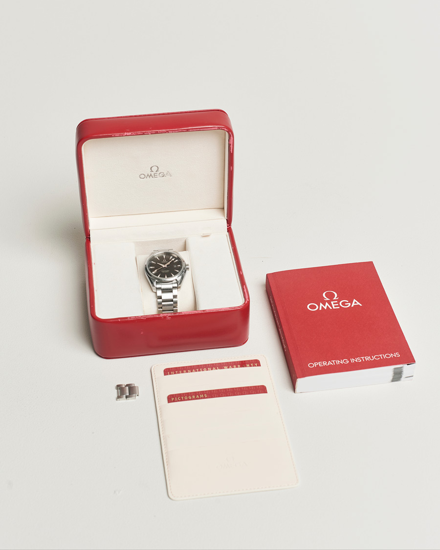 Herre | Omega Pre-Owned Seamaster Aqua Terra Silver | Omega Pre-Owned | Seamaster Aqua Terra Silver