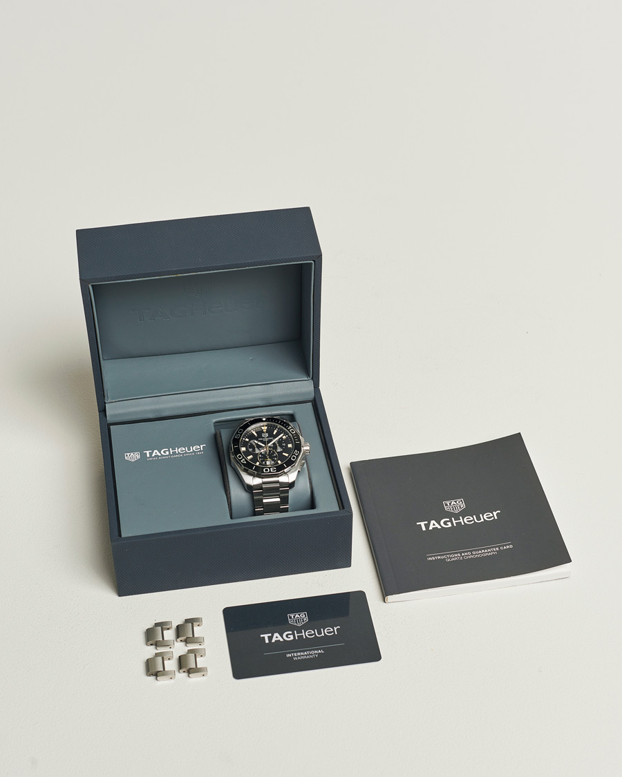 Herre | Tag Heuer Pre-Owned Aquaracer Chrono Silver | Tag Heuer Pre-Owned | Aquaracer Chrono Silver