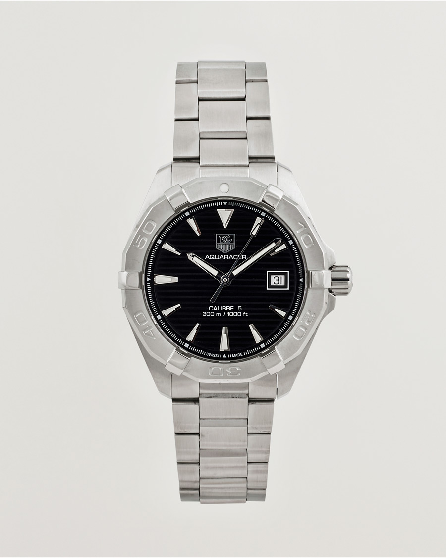 Herre | Tag Heuer Pre-Owned Aquaracer Caliber 5 Silver | Tag Heuer Pre-Owned | Aquaracer Caliber 5 Silver