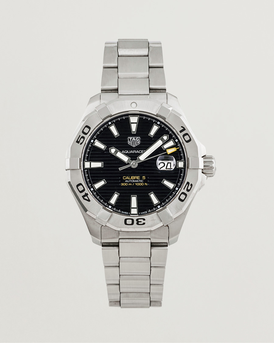 Herre | Tag Heuer Pre-Owned Aquaracer Caliber 5 Silver | Tag Heuer Pre-Owned | Aquaracer Caliber 5 Silver