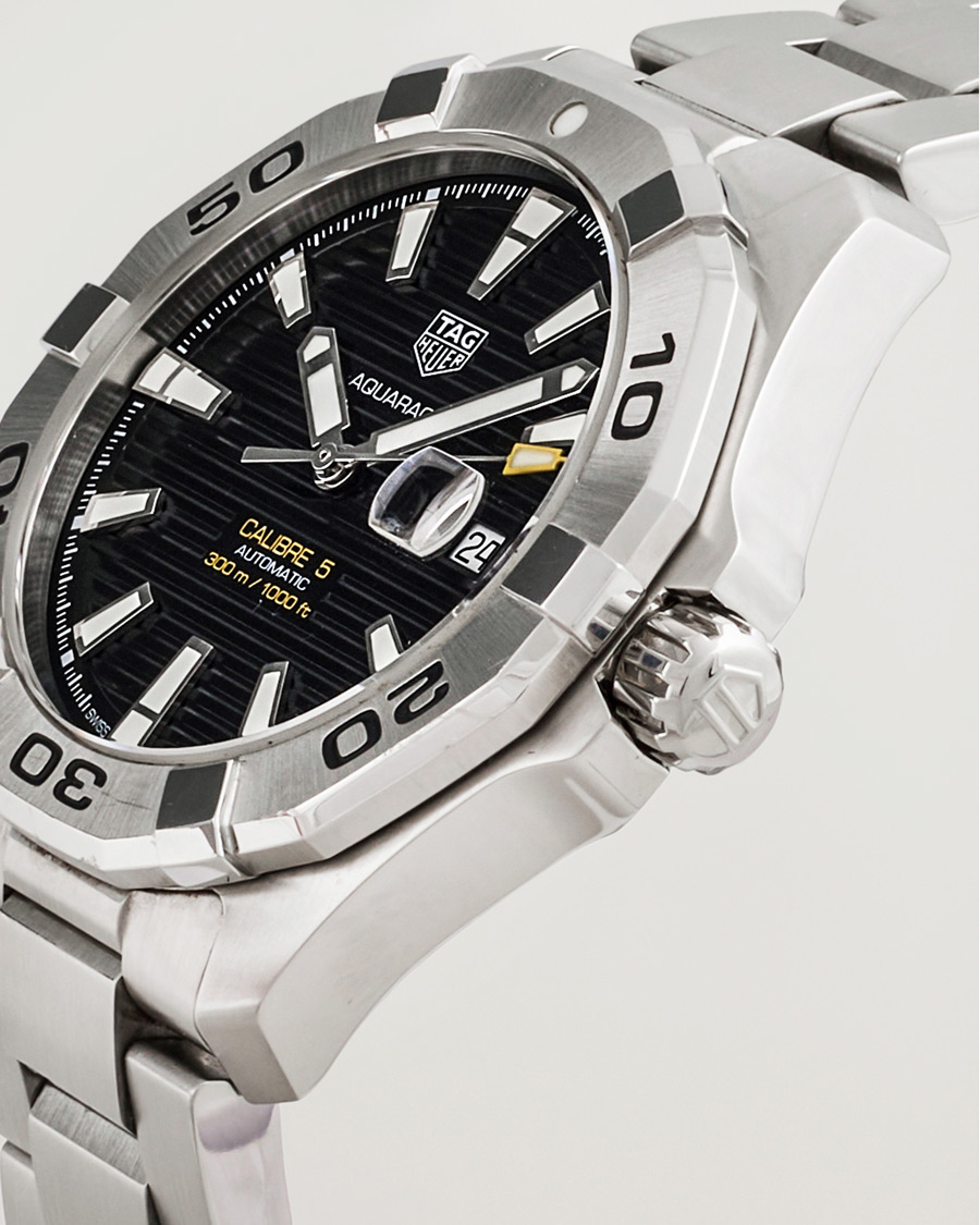 Herre | Tag Heuer Pre-Owned Aquaracer Caliber 5 Silver | Tag Heuer Pre-Owned | Aquaracer Caliber 5 Silver