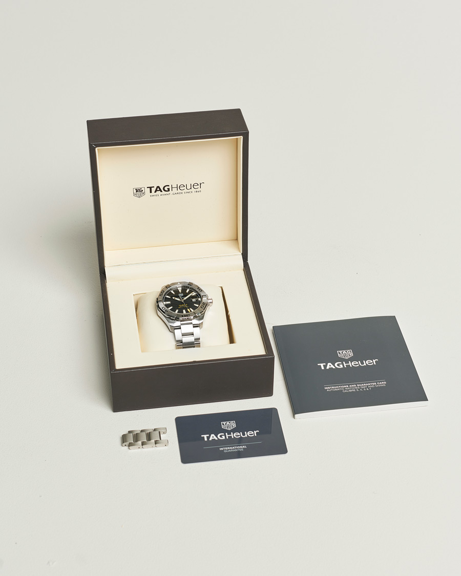 Herre | Tag Heuer Pre-Owned Aquaracer Caliber 5 Silver | Tag Heuer Pre-Owned | Aquaracer Caliber 5 Silver