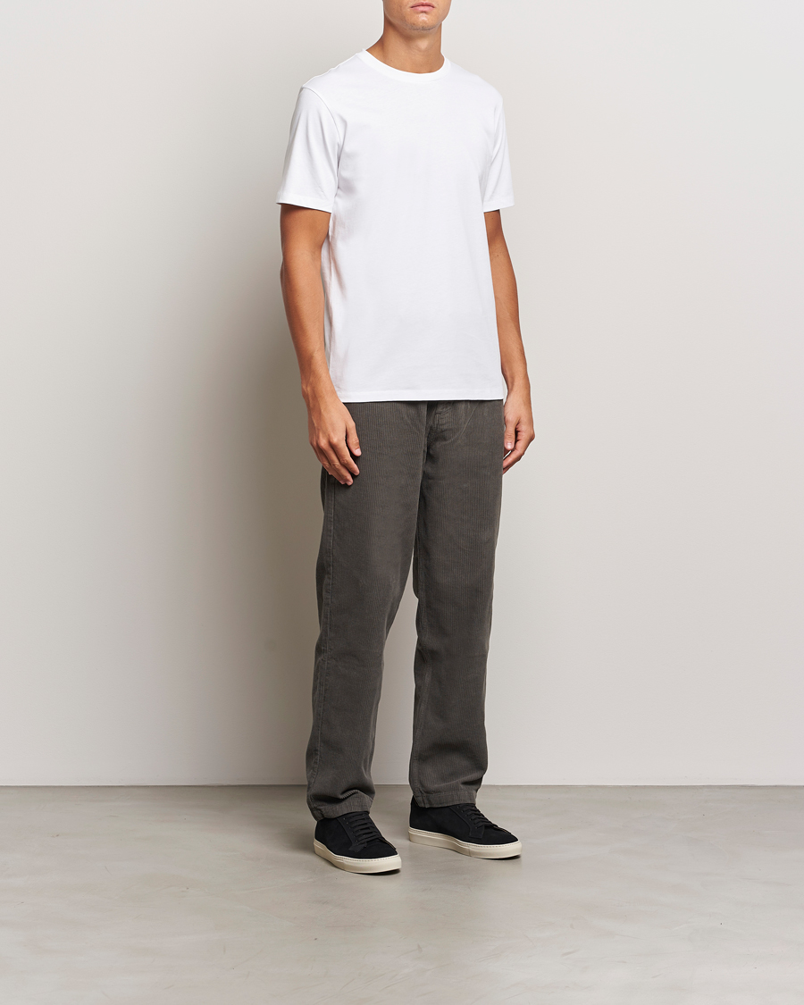Herre | T-Shirts | A Day's March | Midweight T-Shirt White