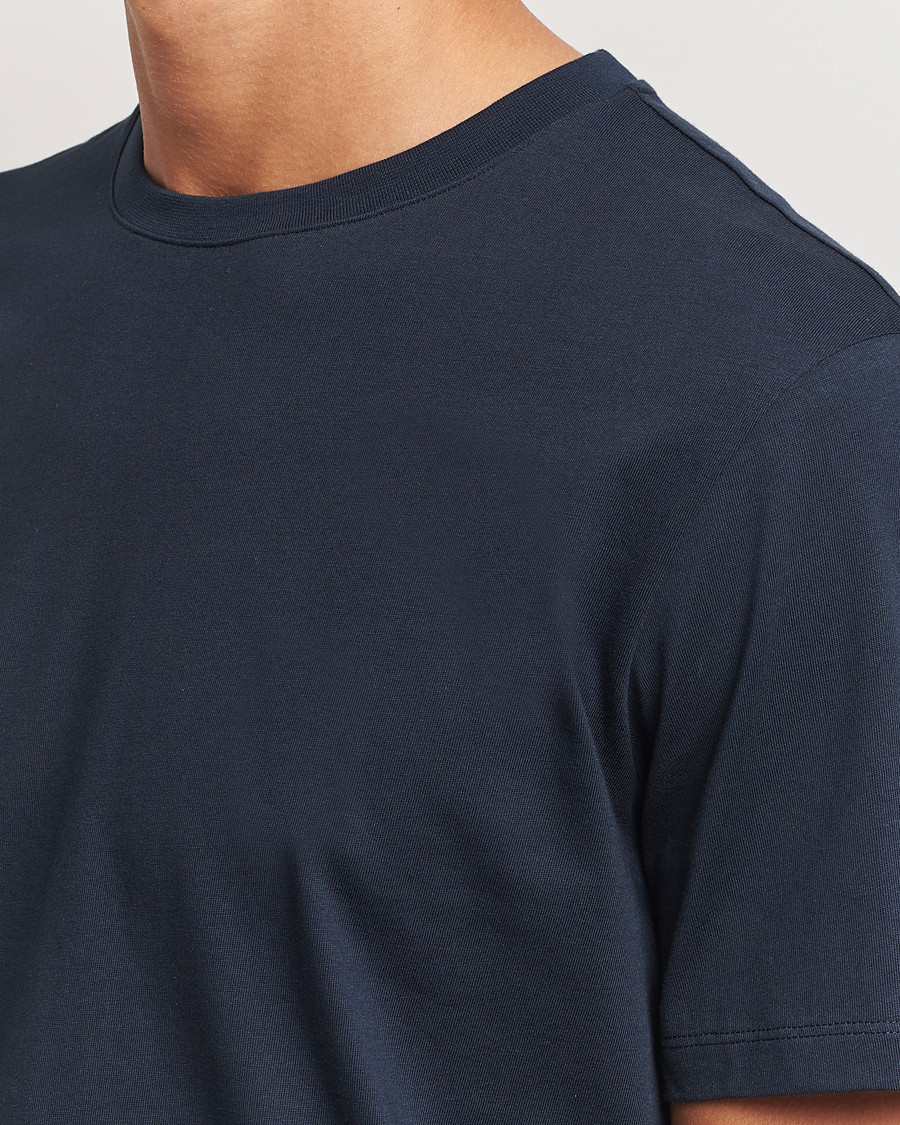 Herre | T-Shirts | A Day's March | Midweight T-Shirt Navy