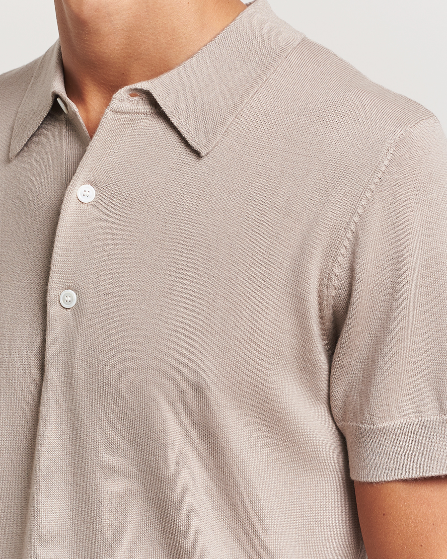 Herre | Pikéer | A Day's March | Rosehall Short Sleeve Merino Polo Dove