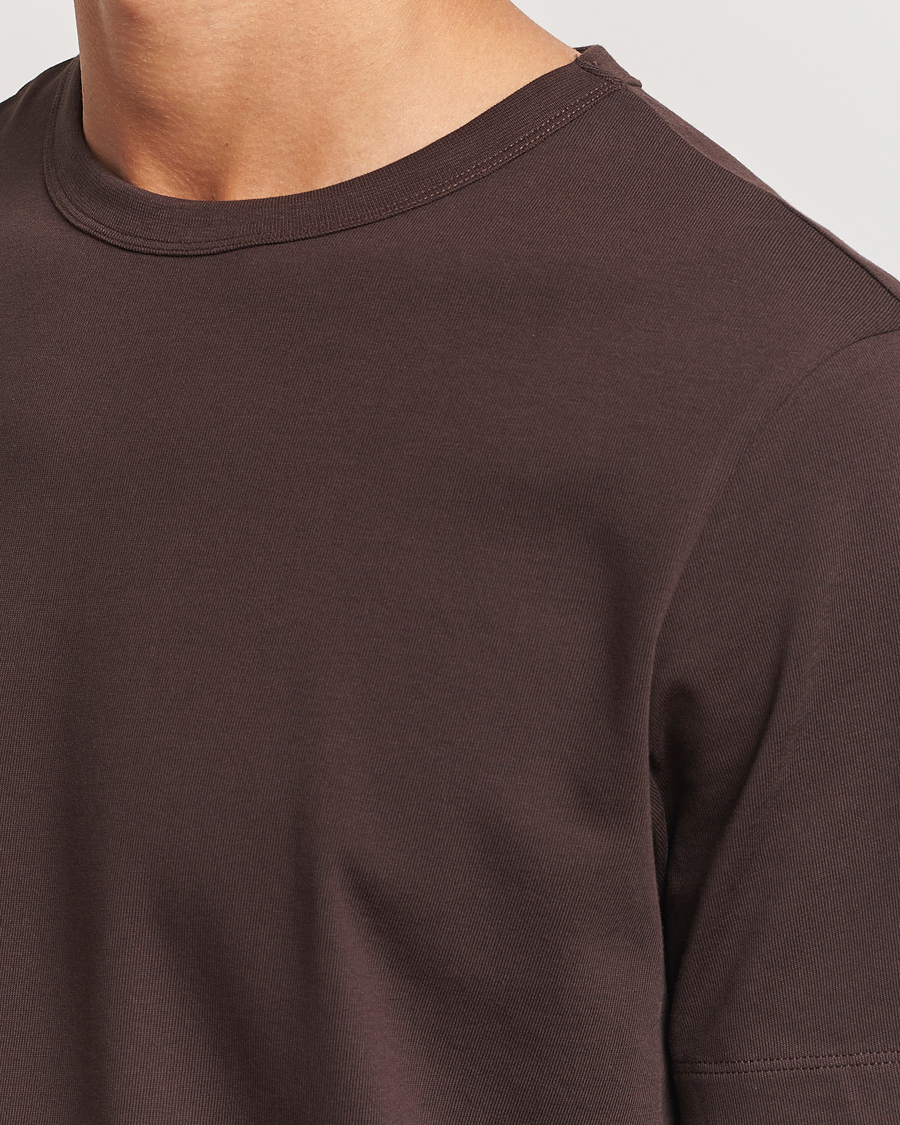 Herre | T-Shirts | A Day's March | Heavyweight T-Shirt Dark Chocolate