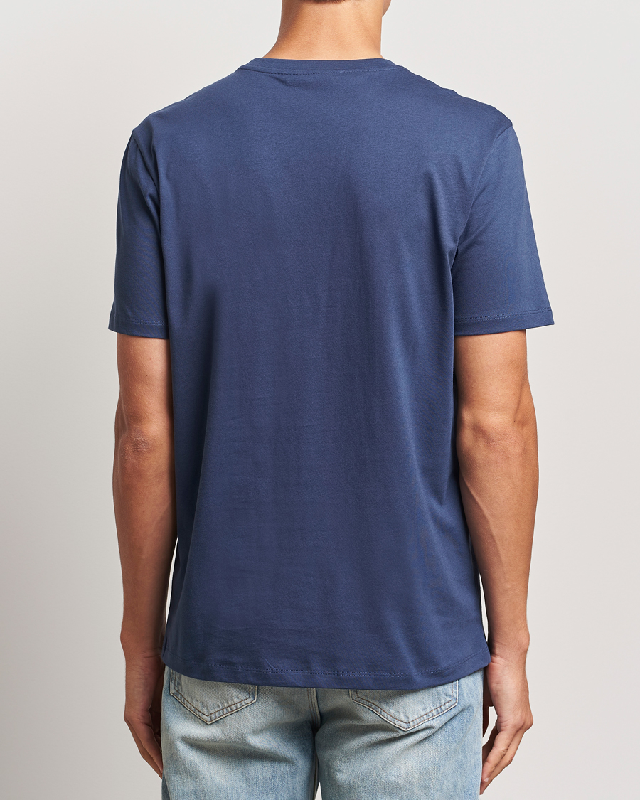 Herre | T-Shirts | A Day's March | Midweight T-Shirt Brewers Blue