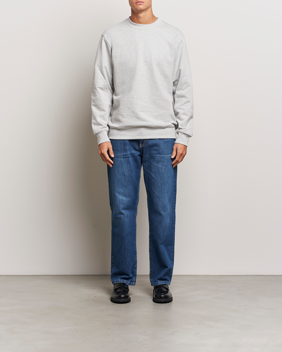 Herre | Gensere | A Day's March | Etienne Sweatshirt Grey Melange