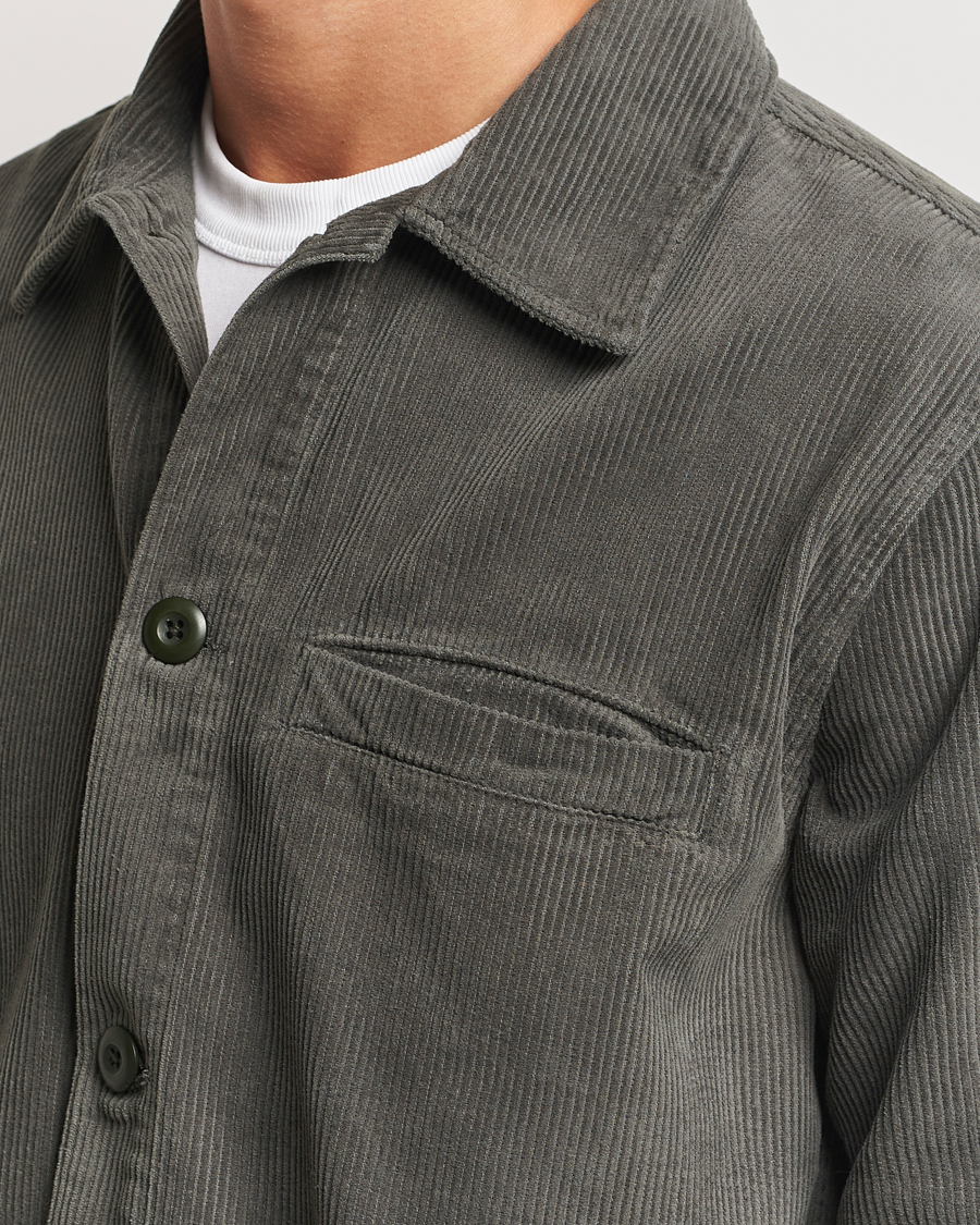 Herre | Skjorter | A Day's March | Telford Corduroy Overshirt Olive