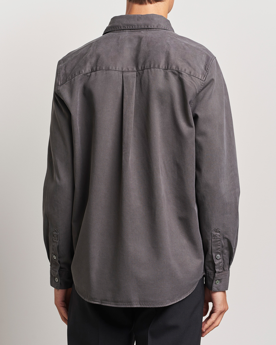 Herre | Skjorter | A Day's March | Farleigh Lyocell Shirt Dark Grey