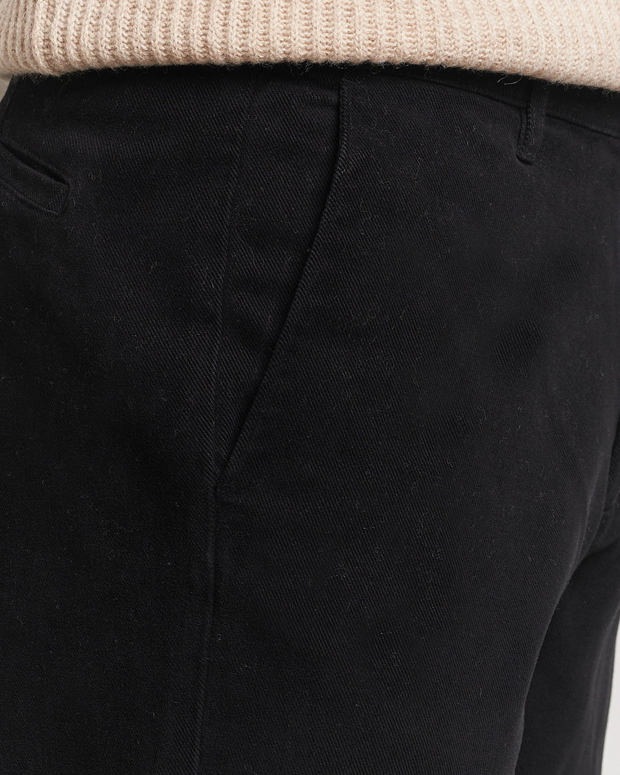 Herre | Bukser | A Day's March | Miller Cotton Lyocell Trousers Black