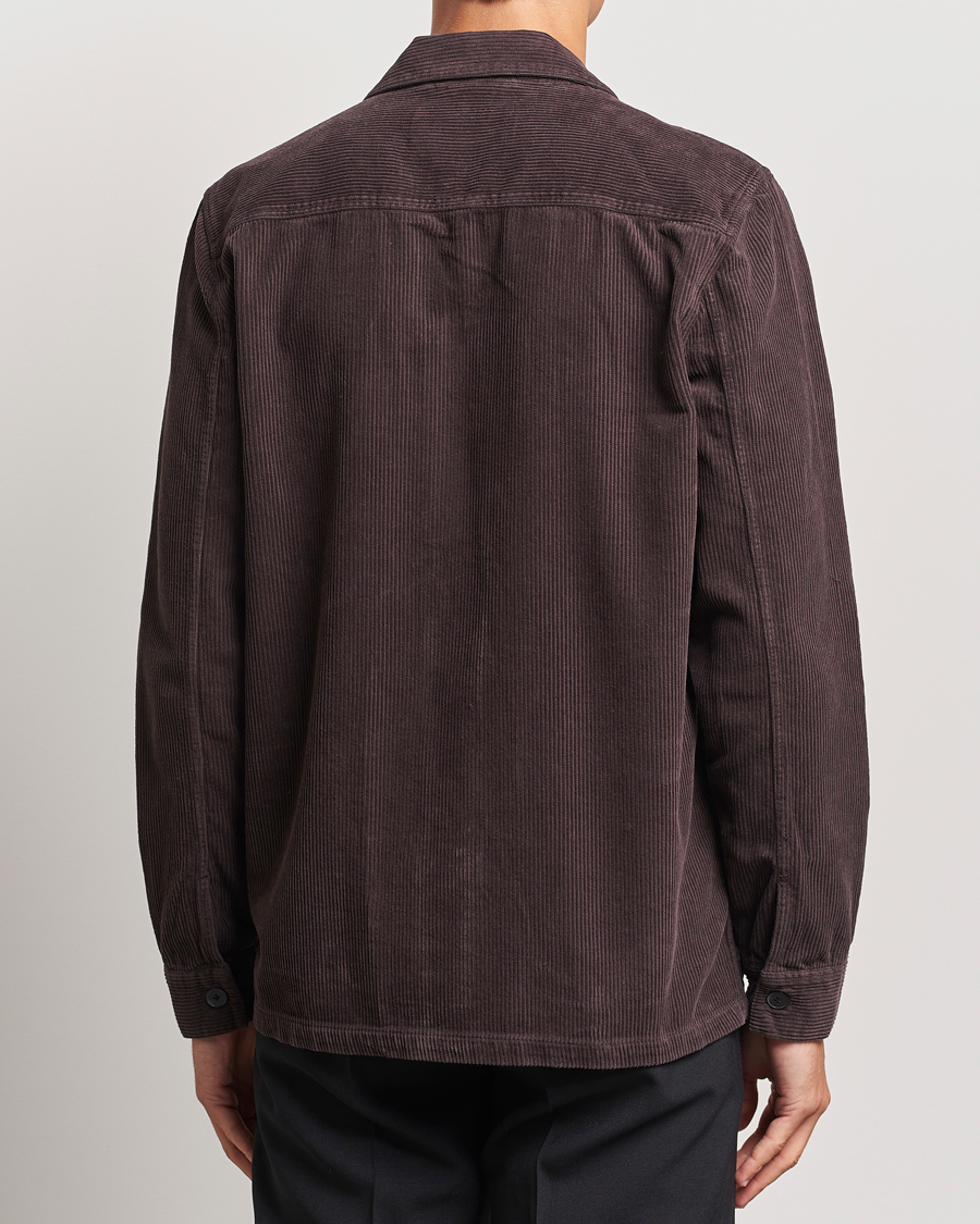 Herre | Skjorter | A Day's March | Banagher Corduroy Overshirt Chocolate