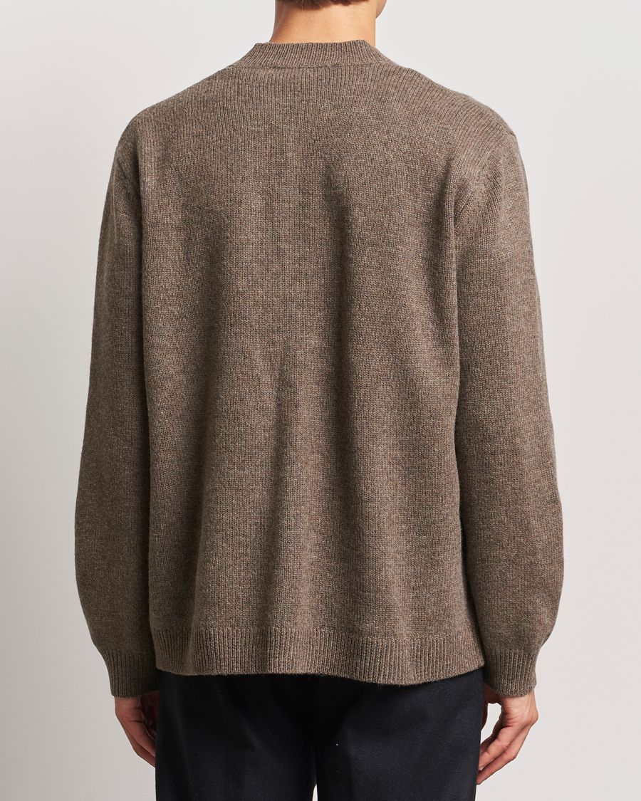 Herre | Gensere | A Day's March | Jarrow Lambswool Cardigan Dark Taupe