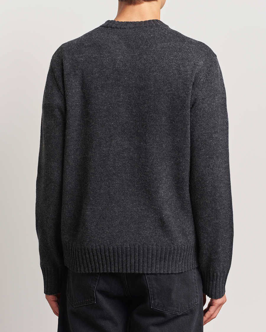 Herre | Gensere | A Day's March | Marlow Lambswool Crew Black Melange