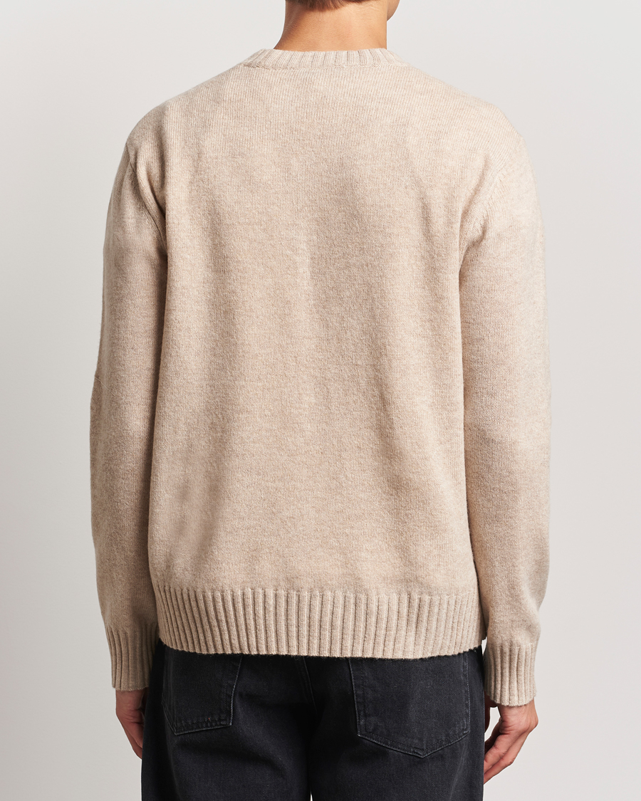 Herre | Gensere | A Day's March | Marlow Lambswool Crew Sand Melange