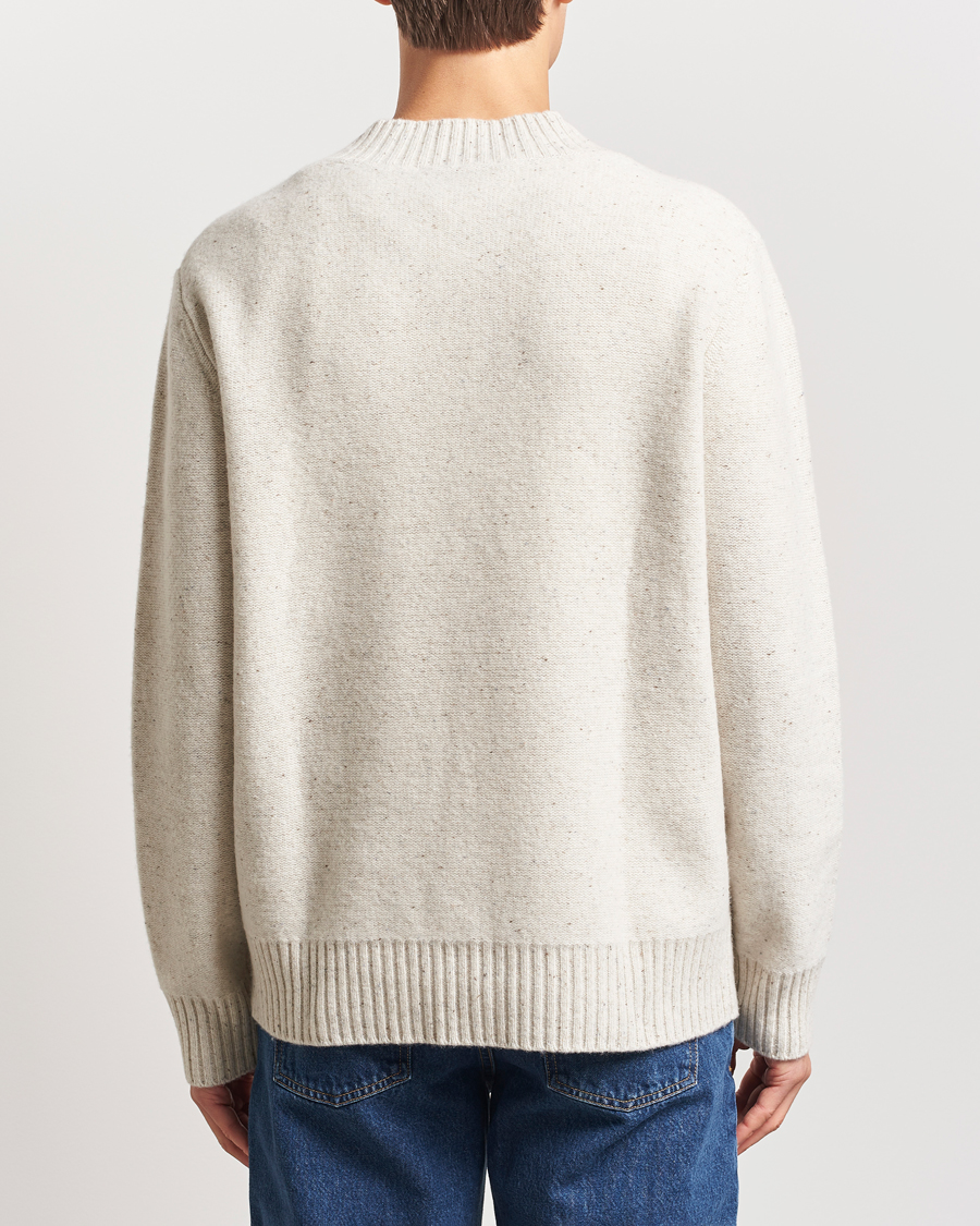 Herre | Gensere | A Day's March | Stanley Boiled Merino V-Neck Sweater Snow