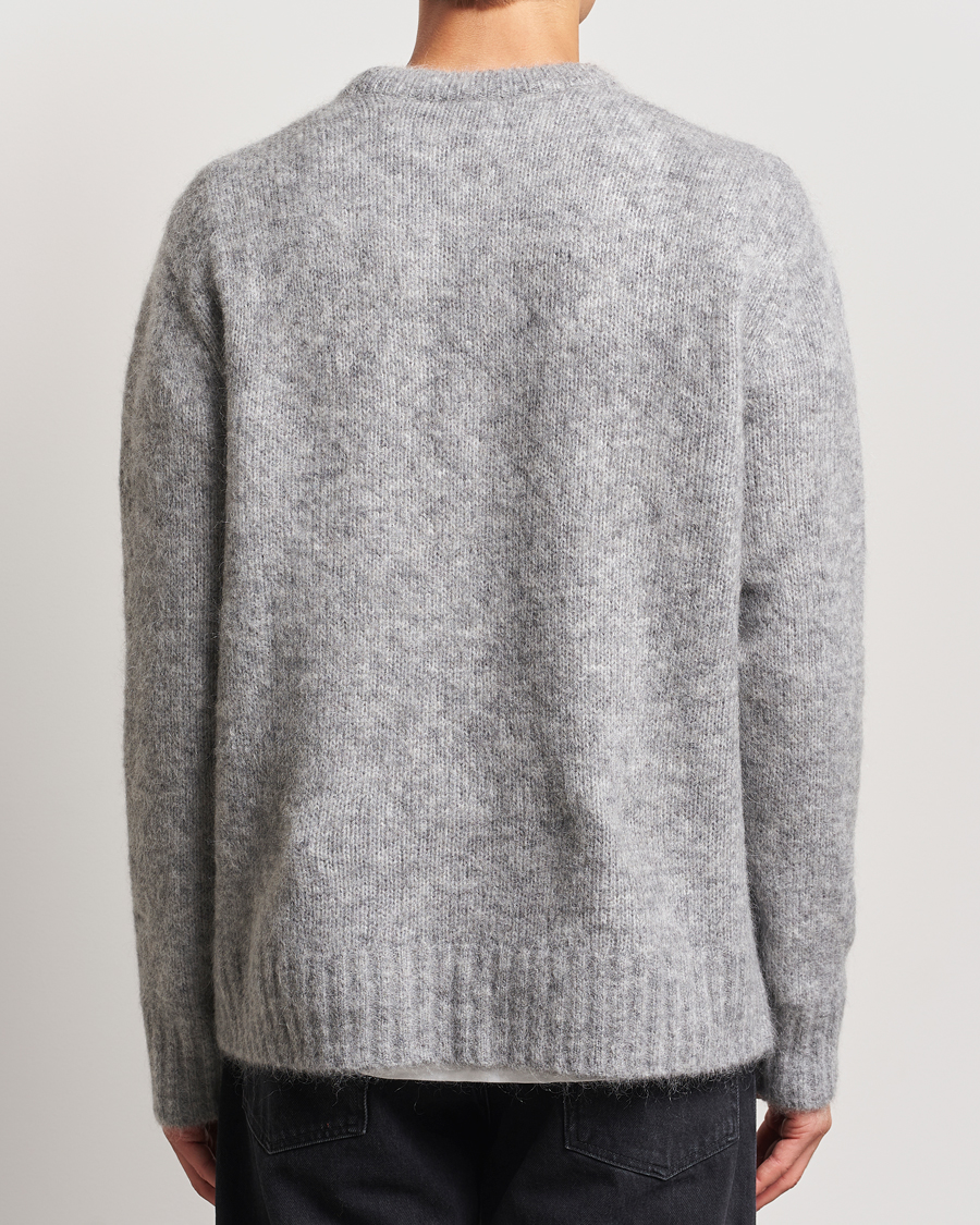Herre | Gensere | A Day's March | Tietar Mohair Sweater Grey Melange