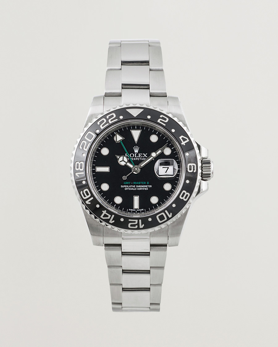 Herre | Rolex Pre-Owned GMT-MASTER II 116710LN Silver | Rolex Pre-Owned | GMT-MASTER II 116710LN Silver