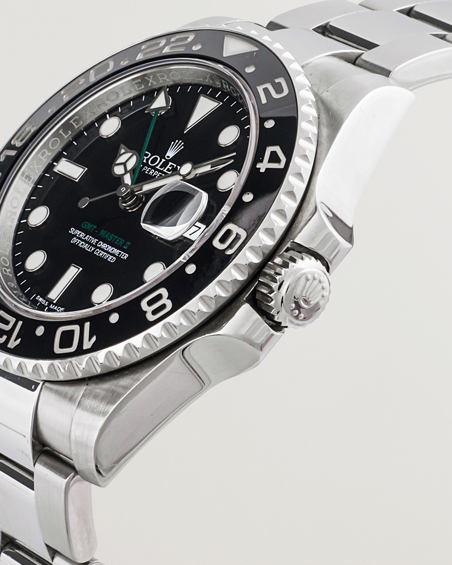 Herre | Rolex Pre-Owned GMT-MASTER II 116710LN Silver | Rolex Pre-Owned | GMT-MASTER II 116710LN Silver