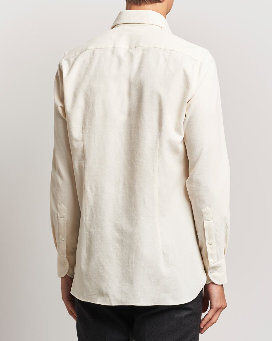 Herre | Skjorter | 100Hands | Japan Corduroy Shirt Off White
