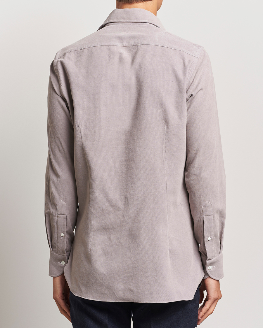 Herre | Skjorter | 100Hands | Japan Corduroy Shirt Aubergine
