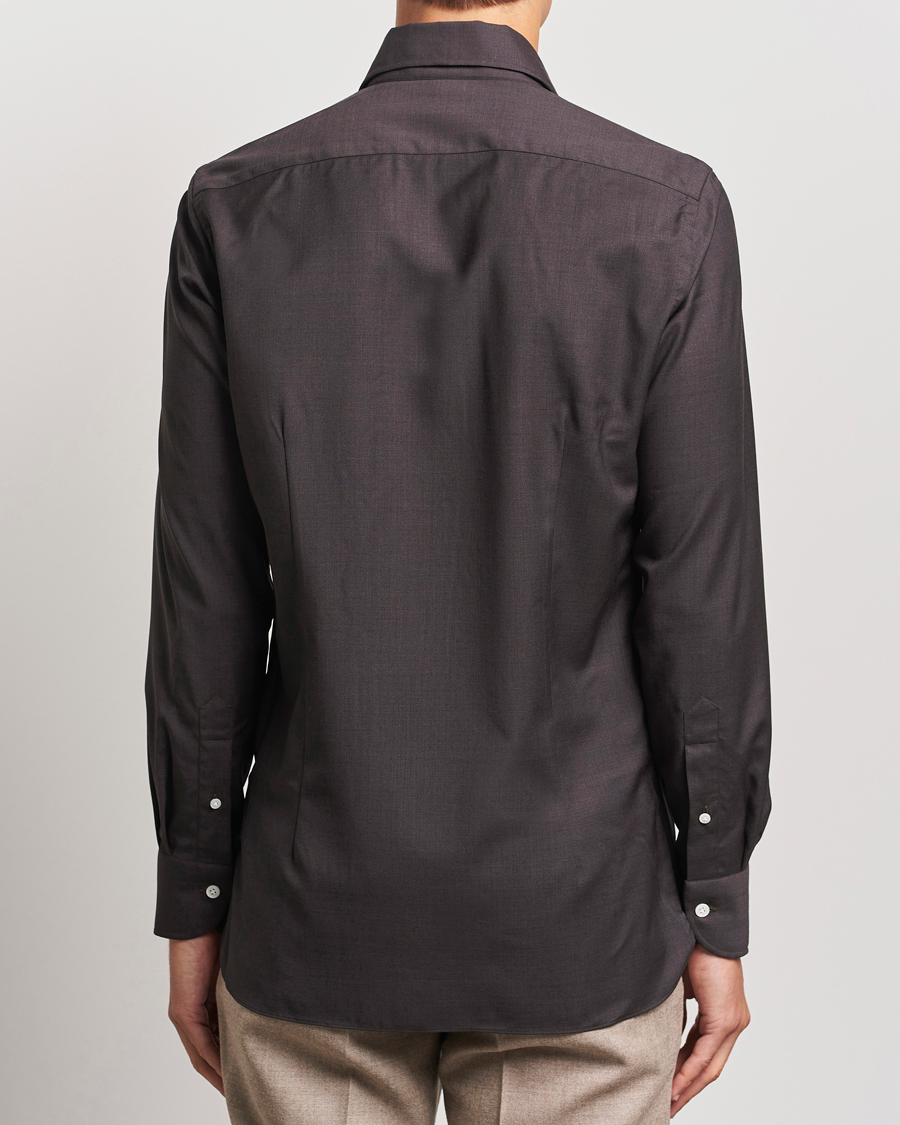 Herre | Skjorter | 100Hands | Full Spread Wool Shirt Brown