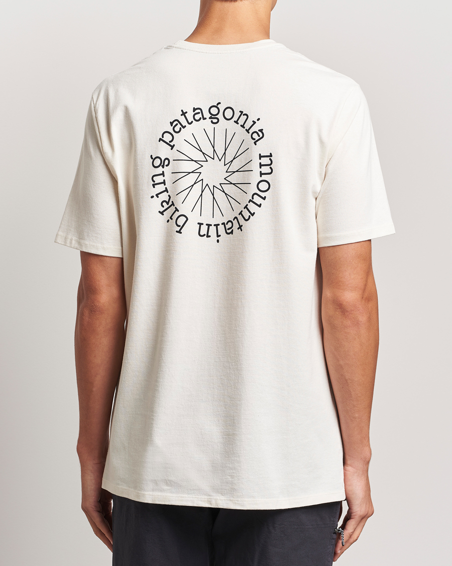 Herre | T-Shirts | Patagonia | Spoke Stencil Responsibili T-Shirt Birch White