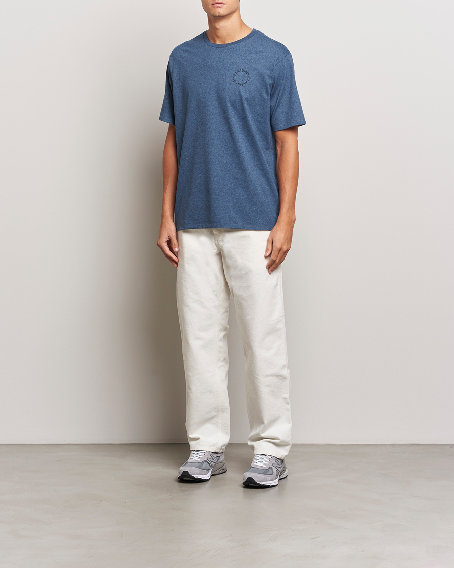 Herre | T-Shirts | Patagonia | Spoke Stencil Responsibili T-Shirt Utility Blue