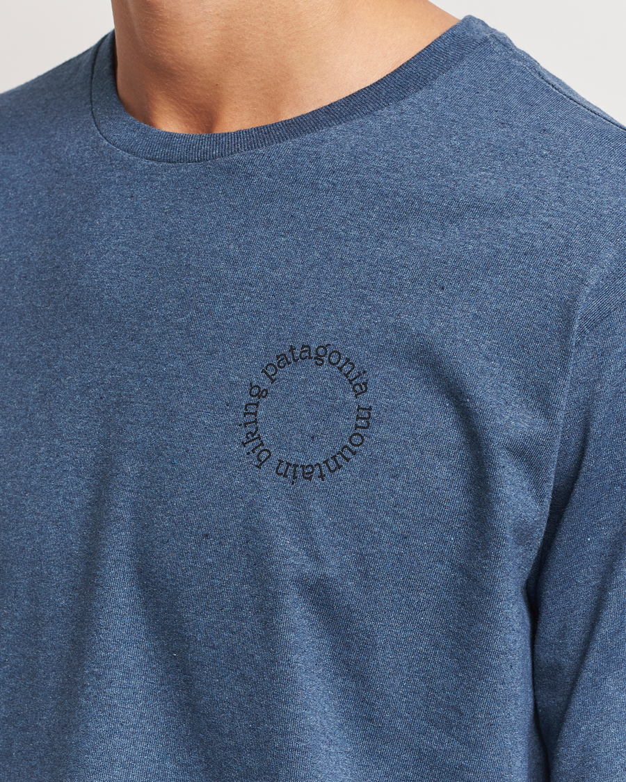 Herre | T-Shirts | Patagonia | Spoke Stencil Responsibili T-Shirt Utility Blue