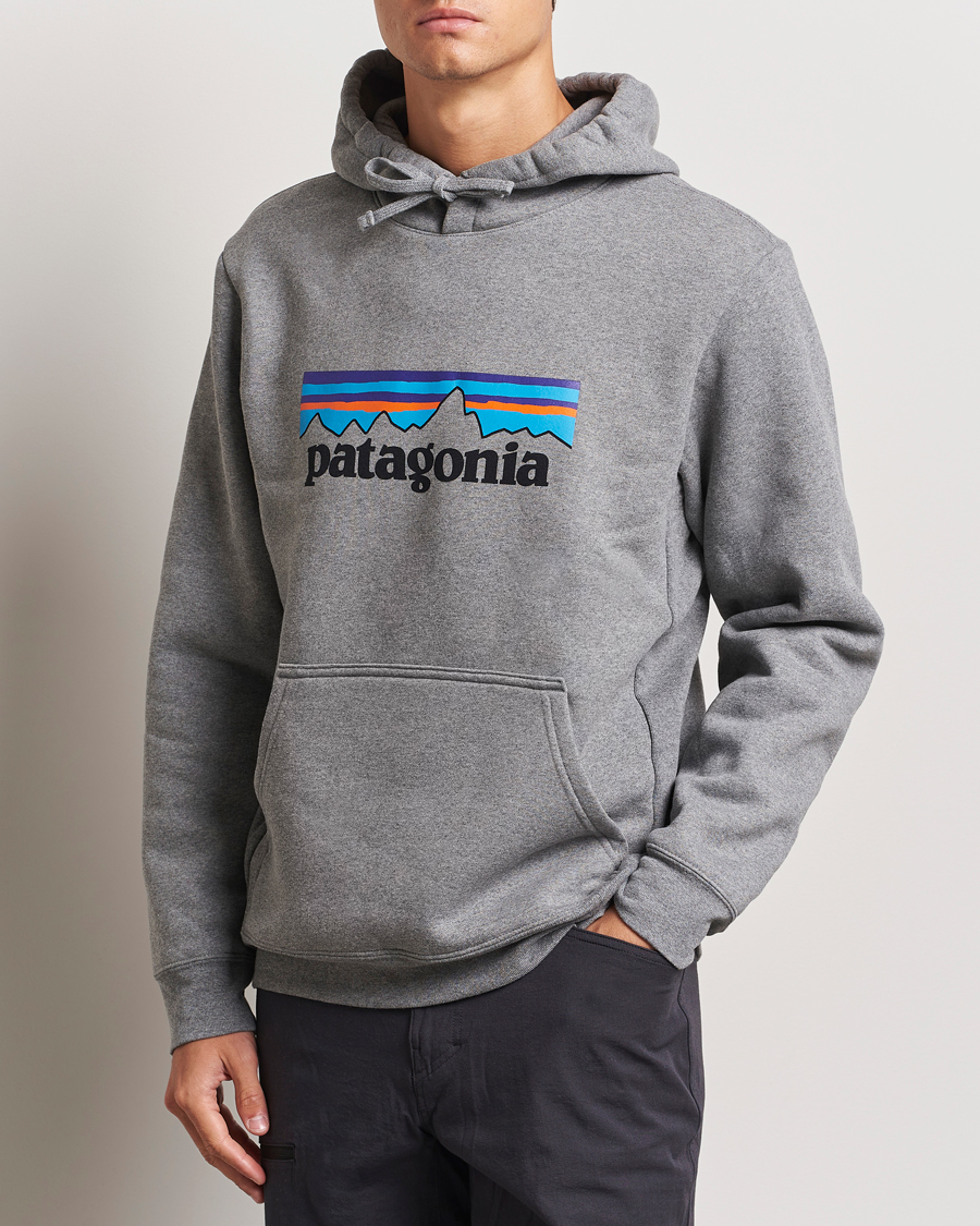 Herre | Gensere | Patagonia | P-6 Logo Uprisal Hoody Gravel Heather