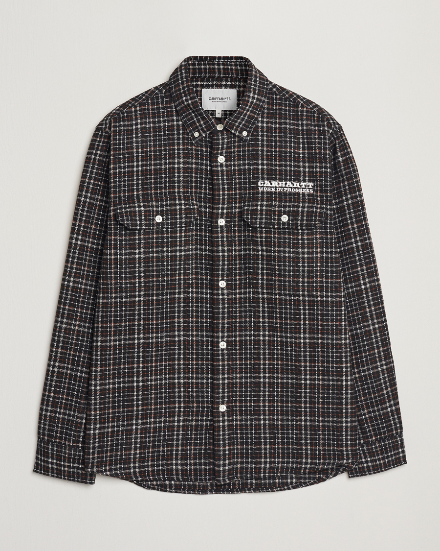 Herre | Skjorter | Carhartt WIP | Runaway Millet Checked Overshirt Black