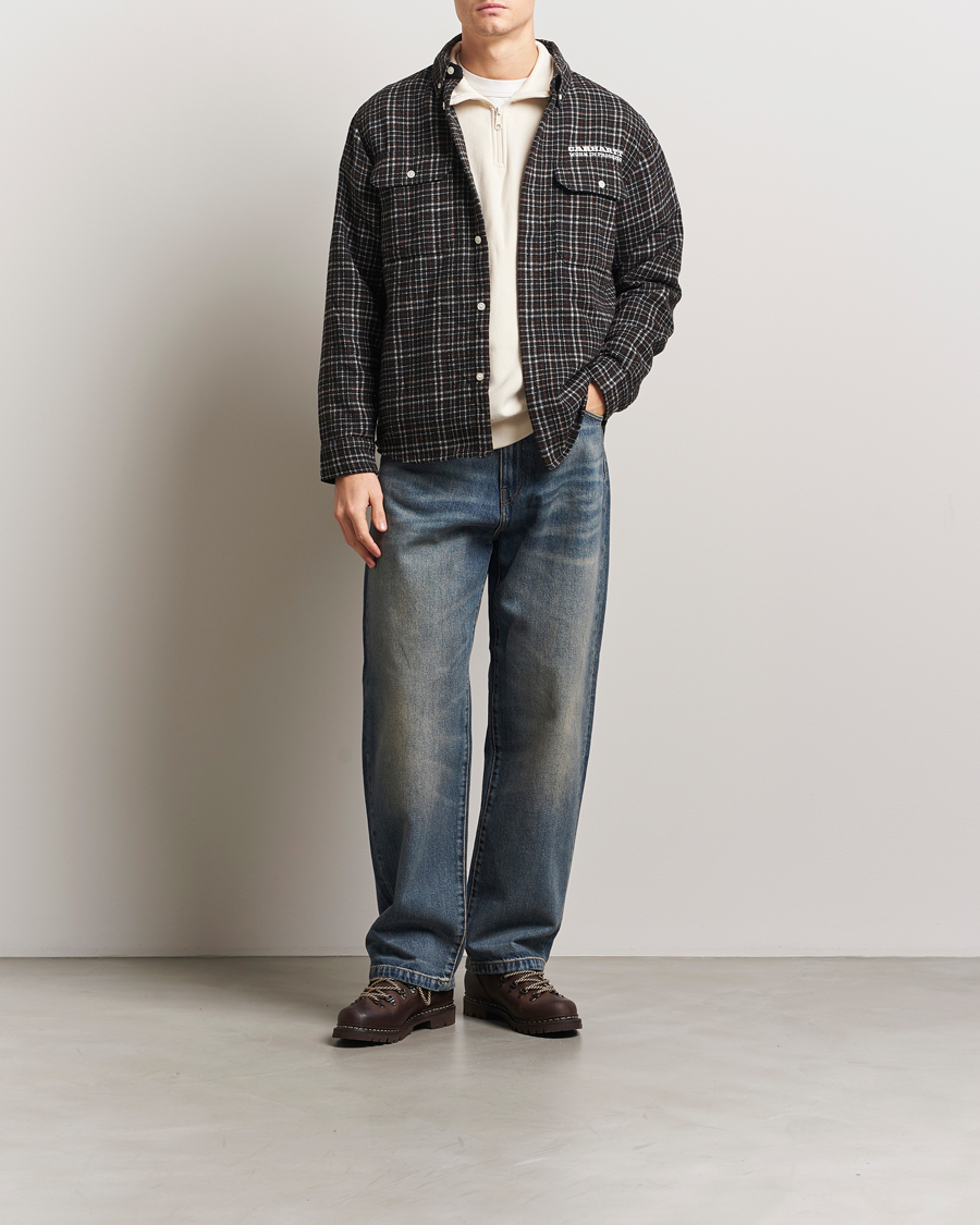 Herre | Skjorter | Carhartt WIP | Runaway Millet Checked Overshirt Black